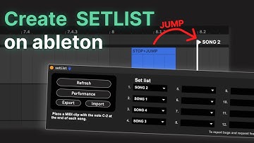 How to create a setlist in Ableton