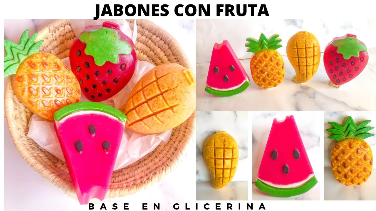 JABON CON FRUTA PARA JABÓNES EN GLICERINA (fórmula incluida)