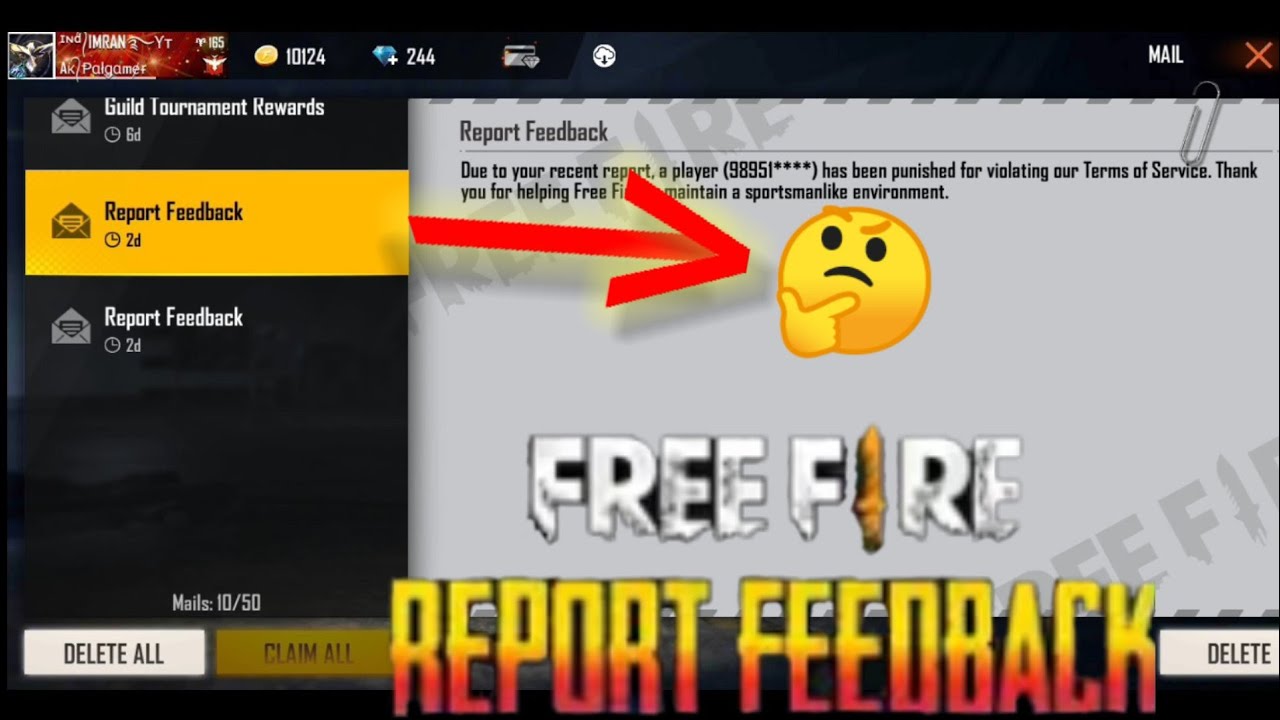 free fire report