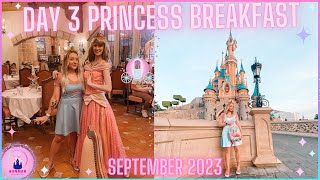 Disneyland Paris Day 3 Princess Breakfast Newport Bay Fireworks Show September 2023 Vlog Aurora