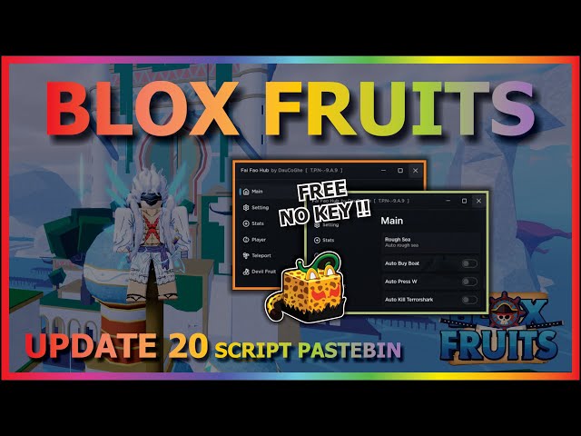 BLOX FRUITS Script Pastebin 2023 UPDATE 20 AUTO FARM, LEVIATHAN HUNT, SMOOTH