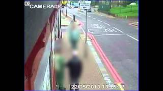Shocking moment car swerves across road at up to 40mph to mow down soldier Lee Rigby