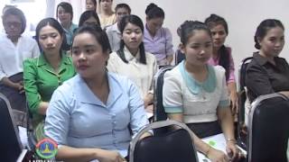 Lao NEWS on LNTV: 57 Tourism service staff upgrade their Korean language skills.8/7/2014