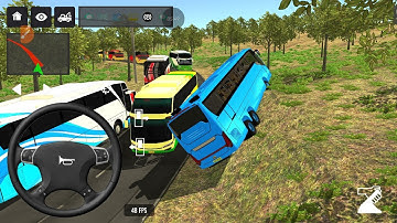 euro coach bus simulator 💥 || indonesia bus simulator part-1 #bus #game #simulator @KARANGAMERZ-88 