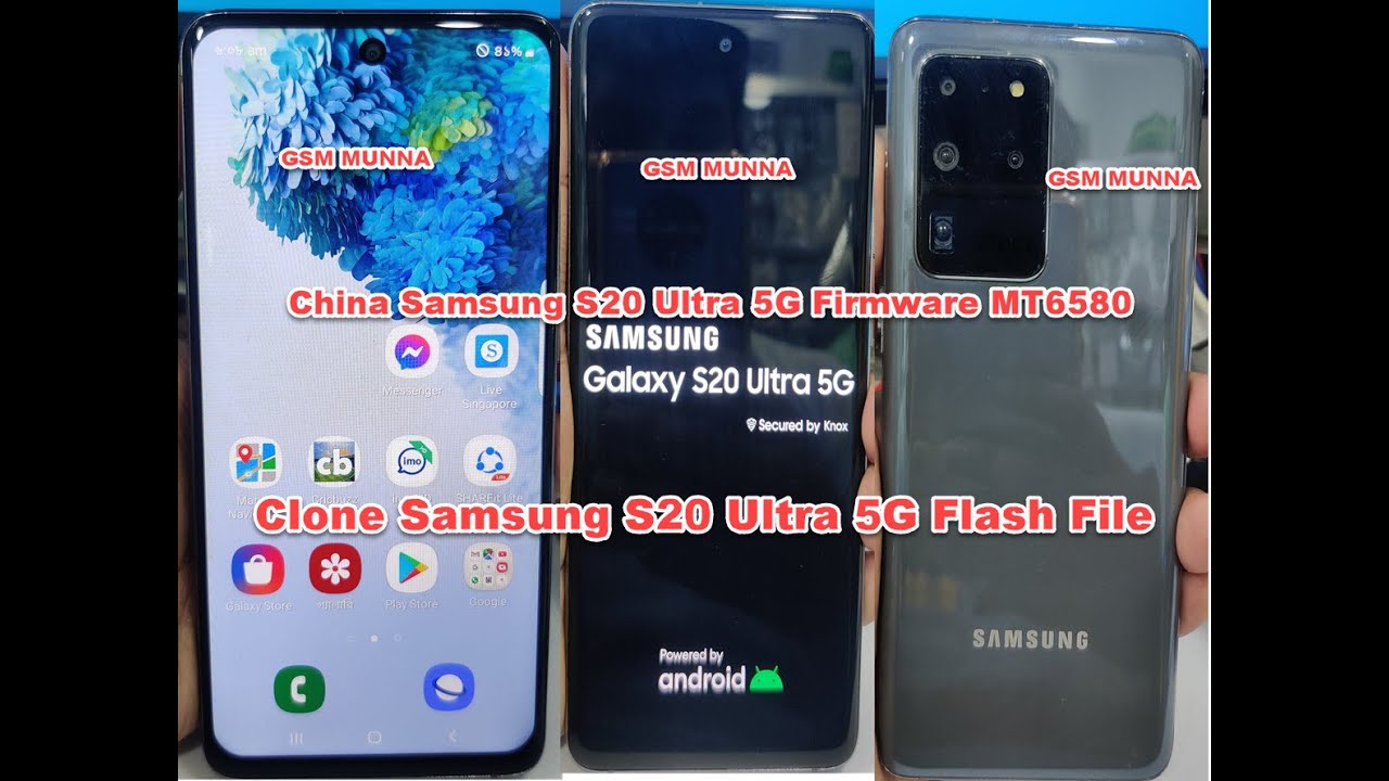 Clone Samsung Galaxy S20 Ultra 5G Mt6580 Firmware - Youtube
