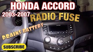 Honda Accord Radio Fuse