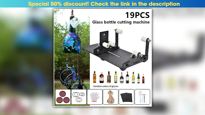 19Pcs Glass Bottle Cutter Tool Square Round Wine Beer Glass Sculptures Cutter Machine for Beer