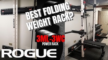 ROGUE Home Gym Folding Rack | DIY Install & Review | RML-3WC