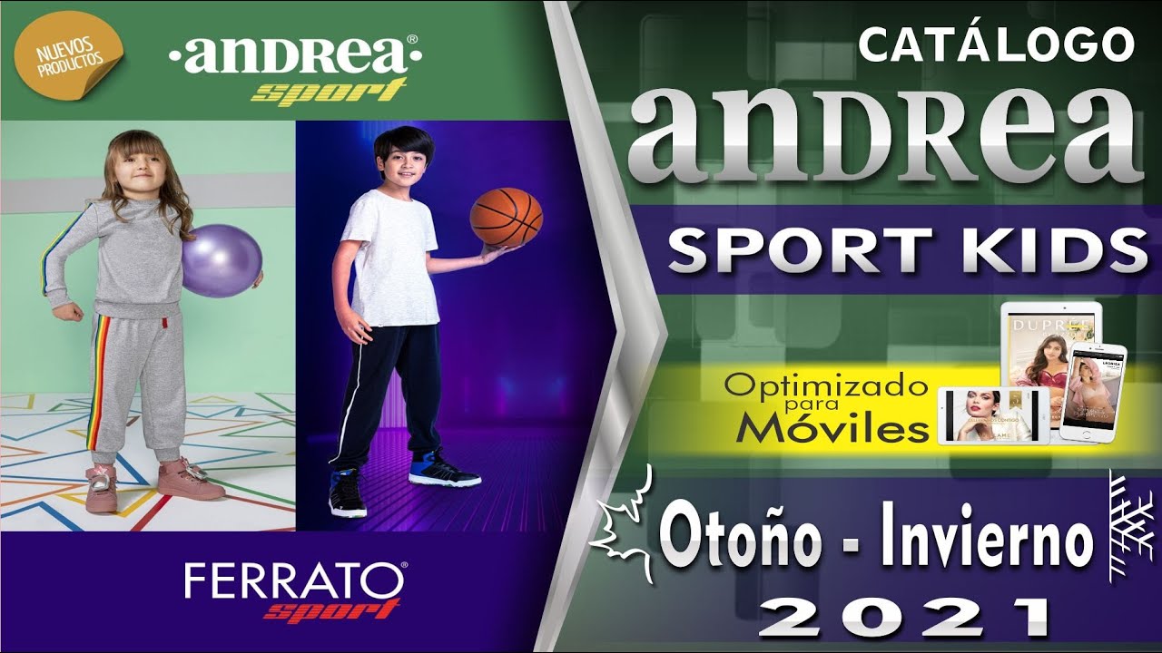 CATÁLOGO ANDREA SPORT KIDS OTOÑO INVIERNO 2021- NUEVO - YouTube