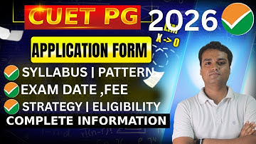 CUET PG 2026 | Syllabus, Exam Pattern, Strategy & Eligibility Explained!" ✅