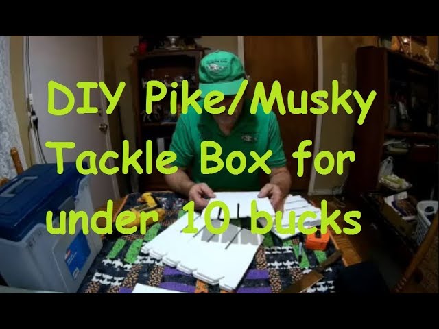 D.I.Y. Pike / Musky / Bass crankbait, Tackle box for under $10