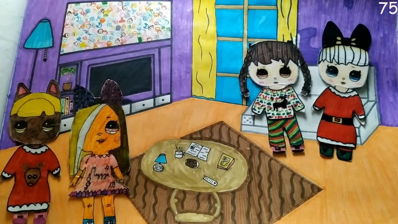 Бумажный Дом Для Кукол Лол фото 21