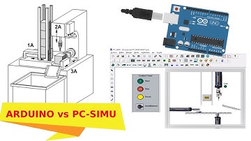 Arduino kết nối với PC-Simu | Lập trình hệ thống khoan phôi tự động