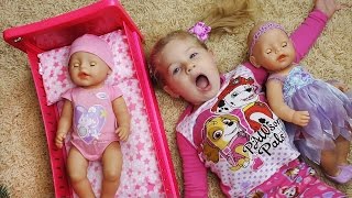ДИАНА - КАК МАМА, Куклы Беби Бон в новой Кроватке, распаковка и обзор кроватки для куклы