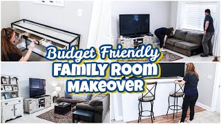 Extreme Family Room Transformation | Satisfying Before & After | Clean With Me 2021