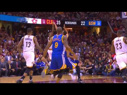LeBron James throws down Kyrie Irving's lob - 2016 NBA Finals Game 3