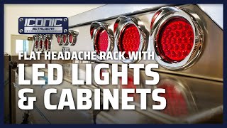 Flat Headache Rack with LED Lights & Cabinets