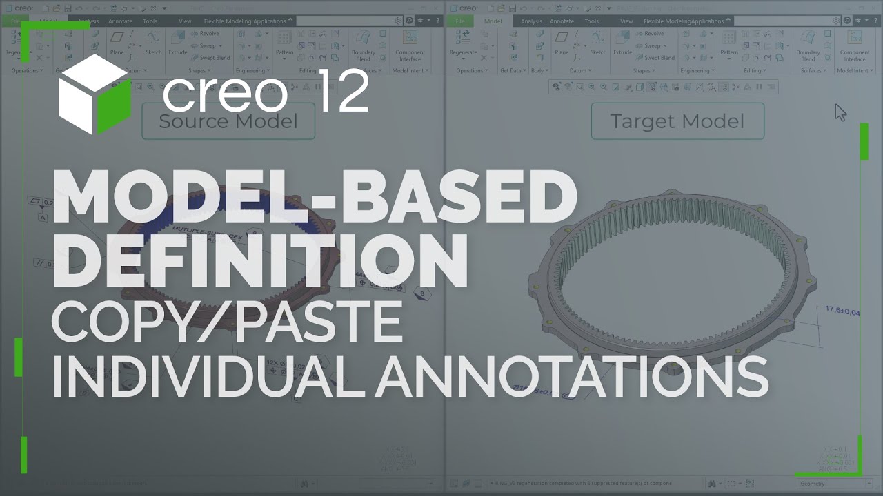 Support for Copy/Paste of Individual Annotations | Creo 12 - YouTube