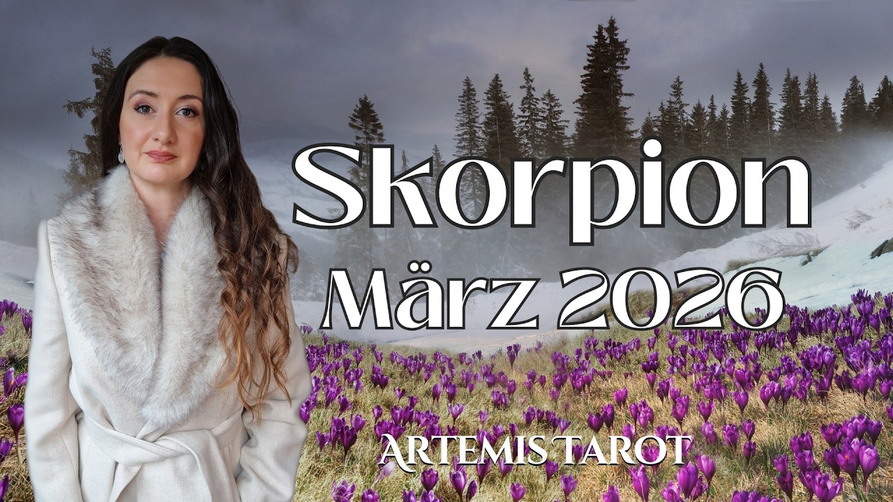 Skorpion März 2026♏Mit Offenheit & Interesse einen Neubeginn wagen | Horoskop Skorpion März