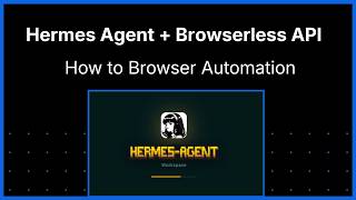How to Automate Browser with Hermes agent & Browserless API screenshot 3