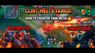 TANKS STAND NO CHANCE! 😤 Clint 100% Broken Build vs 3 Tanks — MLBB MOBILE LEGENDS (INSANE DMG!)