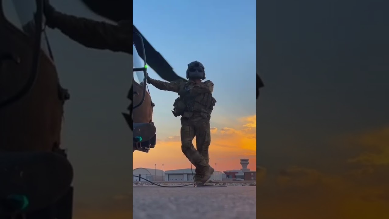 UH60 Black Hawk Crew Chief - Chillin’ on Deployment