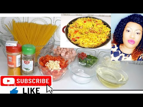 HOW TO PREPARE FRIED SPAGHETTI WITH HOTDOGS