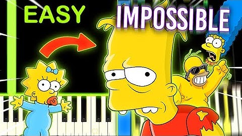 THE SIMPSONS THEME from TOO EASY to IMPOSSIBLE