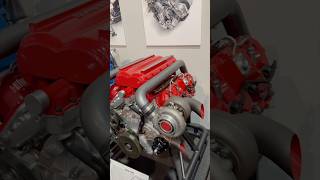 A twin turbo diesel built by Gale Banks and on display at the NHRA Museum! #TurboTuesday