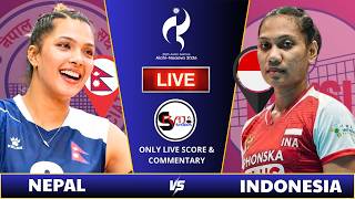 Nepal vs Indonesia | Asian Games 2026 Women’s Volleyball | LIVE Score & Commentary