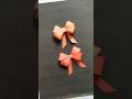 Cute Paper Bow 🎀 | Easy DIY Paper Craft | #Shorts #diy #reels #craft #craftshorts