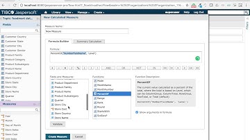 Add a Percent Column in JasperReports Server AdHoc View
