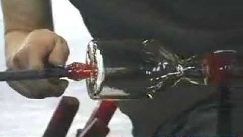 Attaching Punty to a Cylinder for Glassblowing