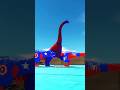 Spiderman Captain America T-rex vs Brachiosaurus #spiderman #captainamerica #dinosaur #shorts #arbs