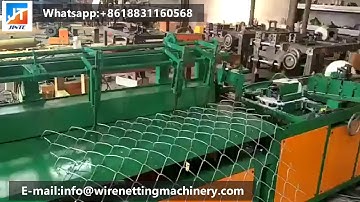 Semi fully automatic plc control chain link fence making machine