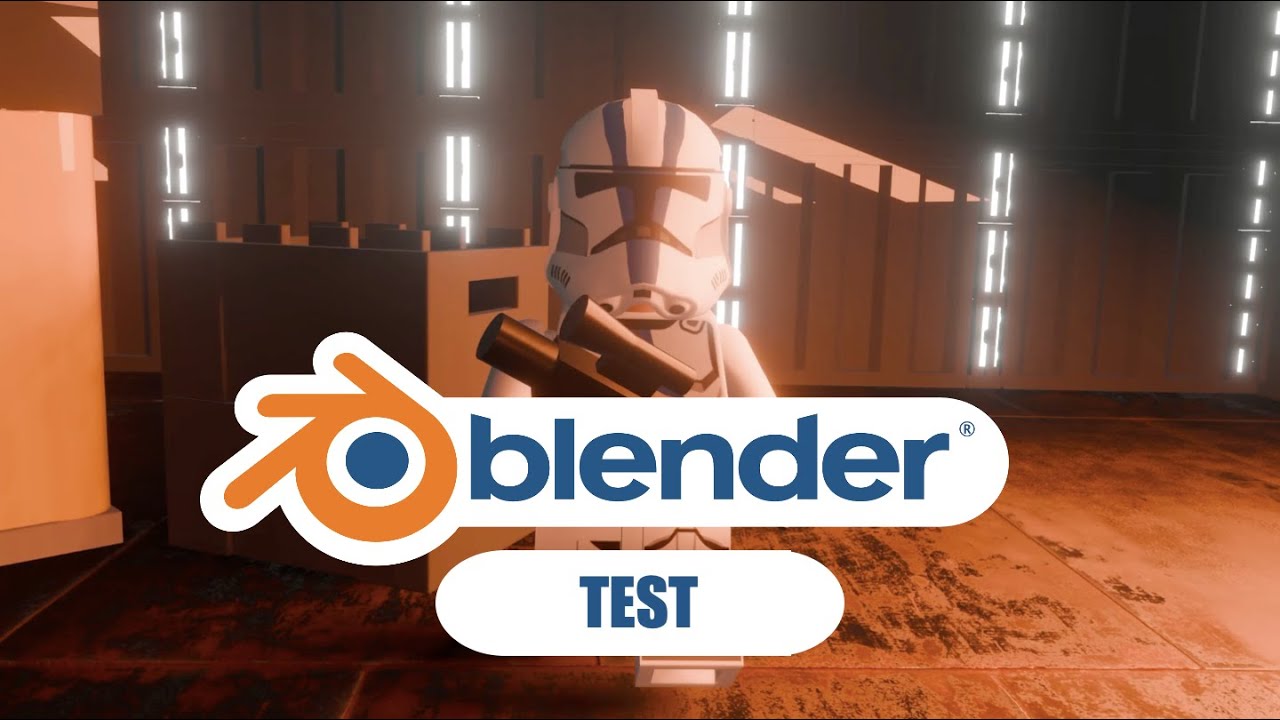 Lego Star Wars Clone Trooper Walking Test Lego Blender Animation - YouTube