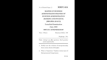 MMPC - 018   June 2023 Question Paper