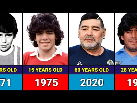 Diego Maradona - Transformation From 1 to 60 Years Old