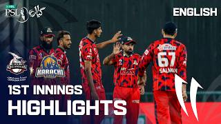 1st Innings Highlights | Lahore Qalandars vs Karachi Kings | English | Match 35 | HBL PSL 11 | MZB1K
