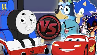 Thomas Rap Concert Thomas The Tank Engine Vs Sonic, Lightning Mcqueen, & More Cartoon Rap Attack