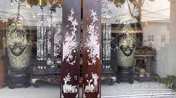 Đôi câu đối trúc mai sum họp - 0984 427 039