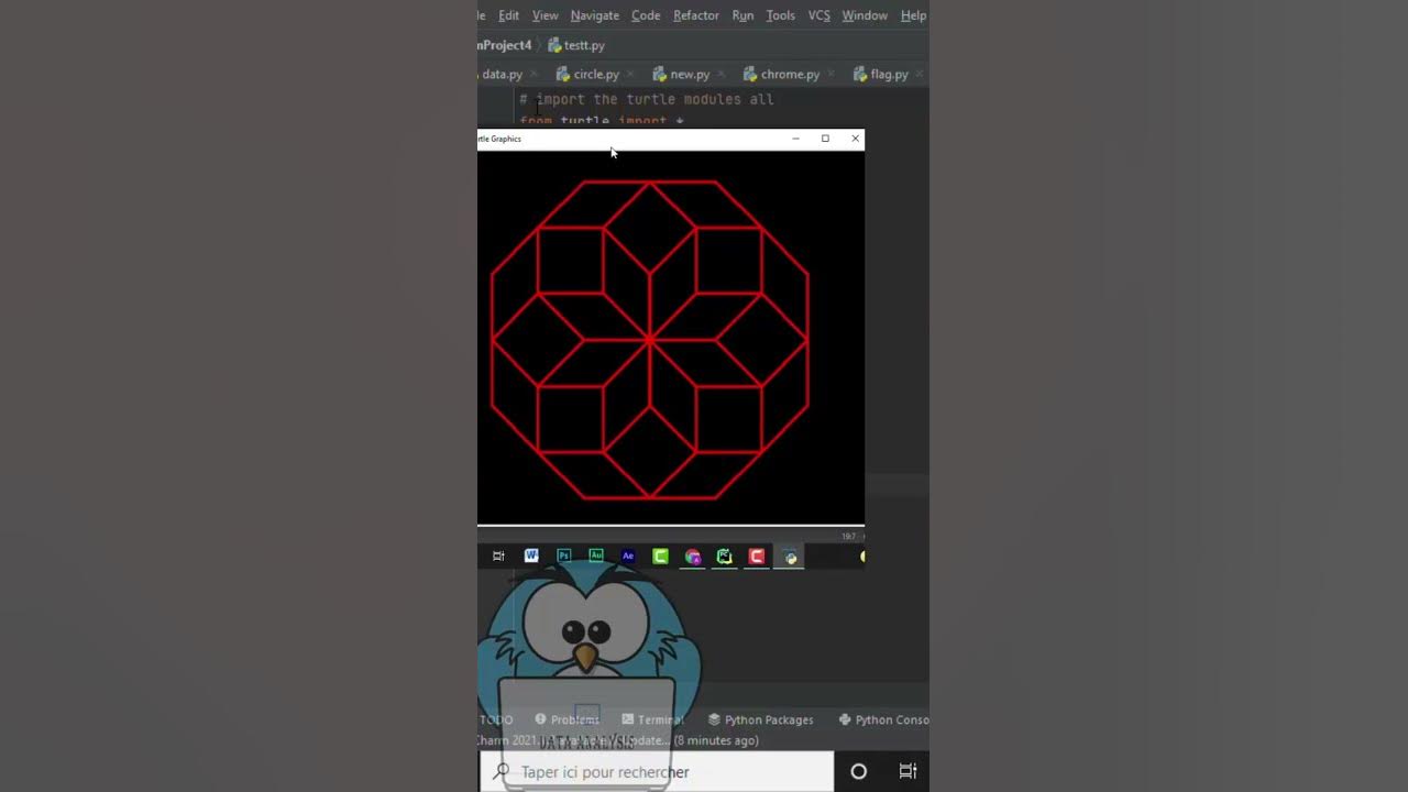 Draw Octagon Pattern in Python Using Turtle #shorts - YouTube