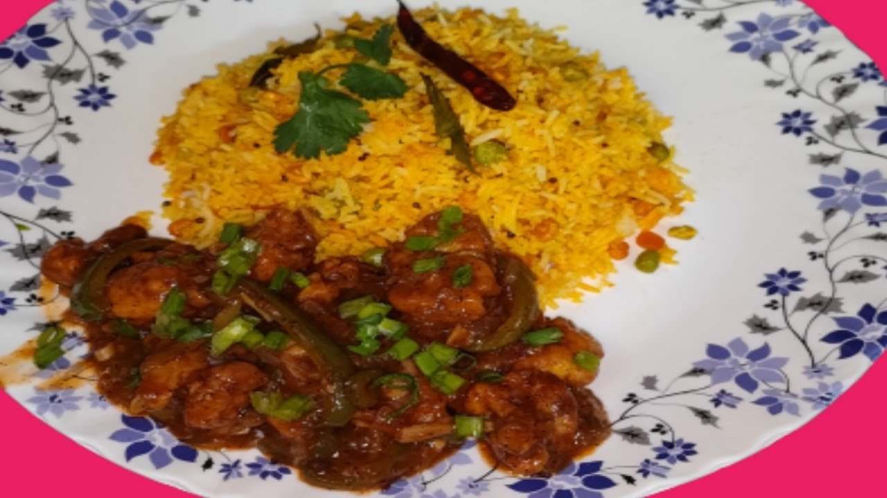 Lemon Rice recipe South Indian style! Gobi Manchurian recipe @dream with papri@Tanhir Paakshala