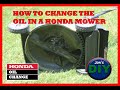 How to Change the Oil in a Honda Mower / Jon&#39;s DIY