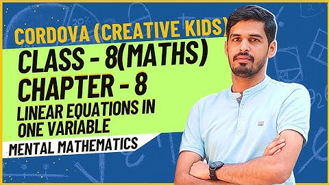 Class 8 Cordova Math | Chapter 8 : Linear Equations in One Variable| Review Exercise