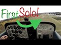 Private Pilot Student First SOLO Flight ! | Cessna 172 |