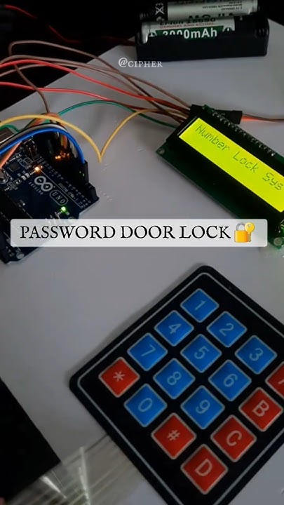 PASSWORD DOOR LOCK PROJECT | Arduino uno| Servo motor | LCD | KEYPAD ...