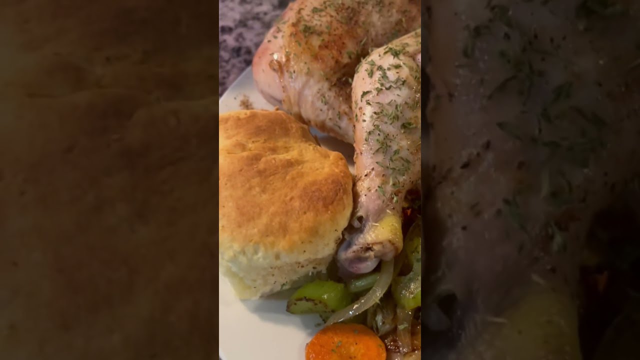 Homemade Biscuits Chicken Dinner 