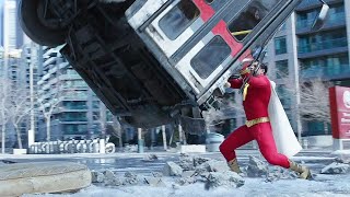 Shazam Catches the Bus Scene - Shazam! (2019) Movie Clip HD