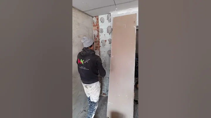 plastering magic #dot and dab the last board, how to use the adhesive for the job...